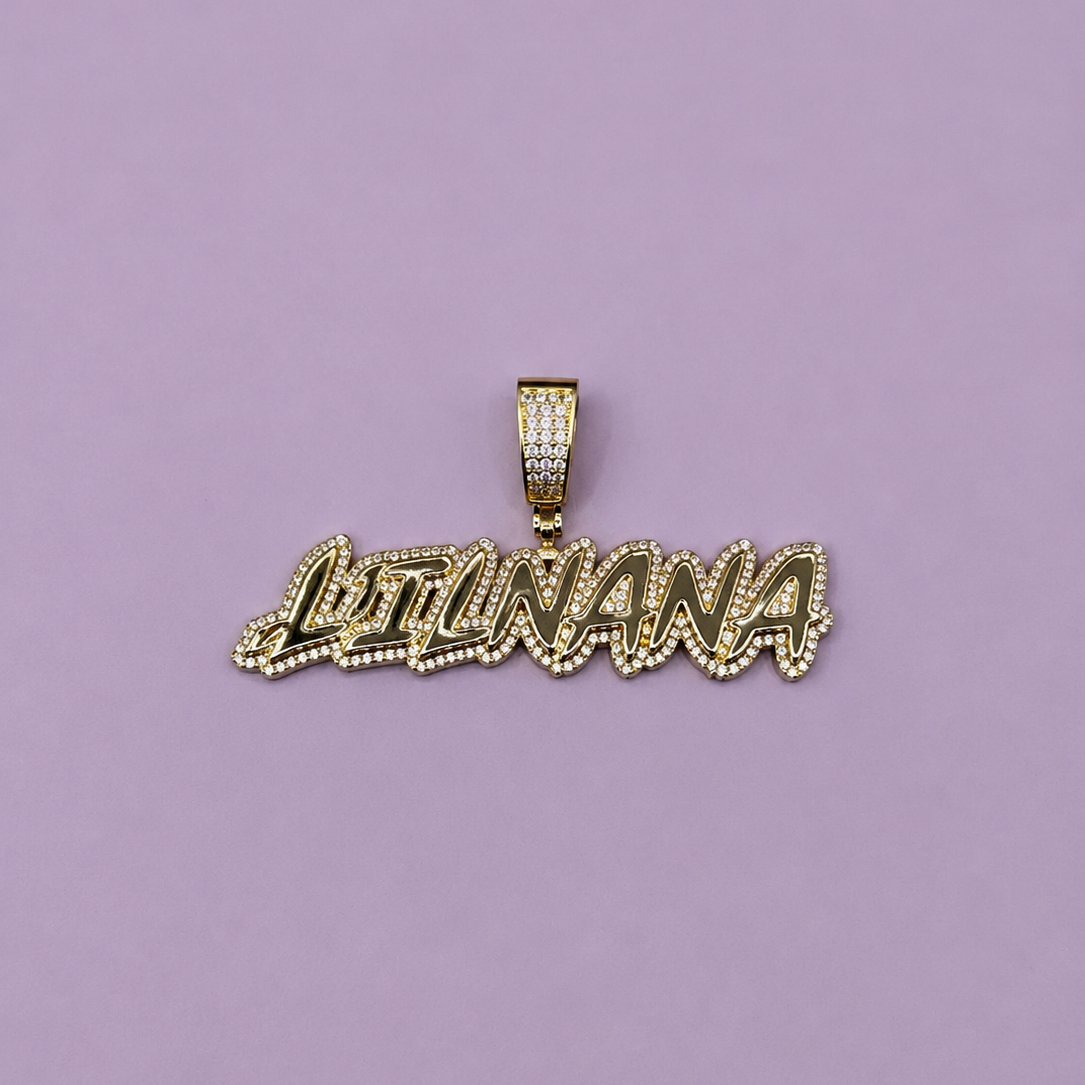 Custom 7 letters 4.0- 14k goud