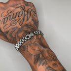 Schakel armband rvs