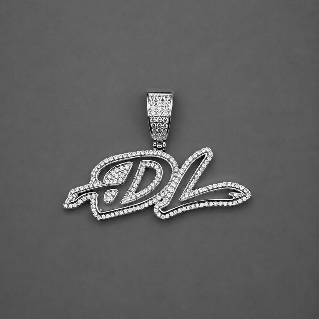Custom 2 letters 5.0 - Zilver
