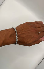 Rope armband Rvs - Zilver 5mm