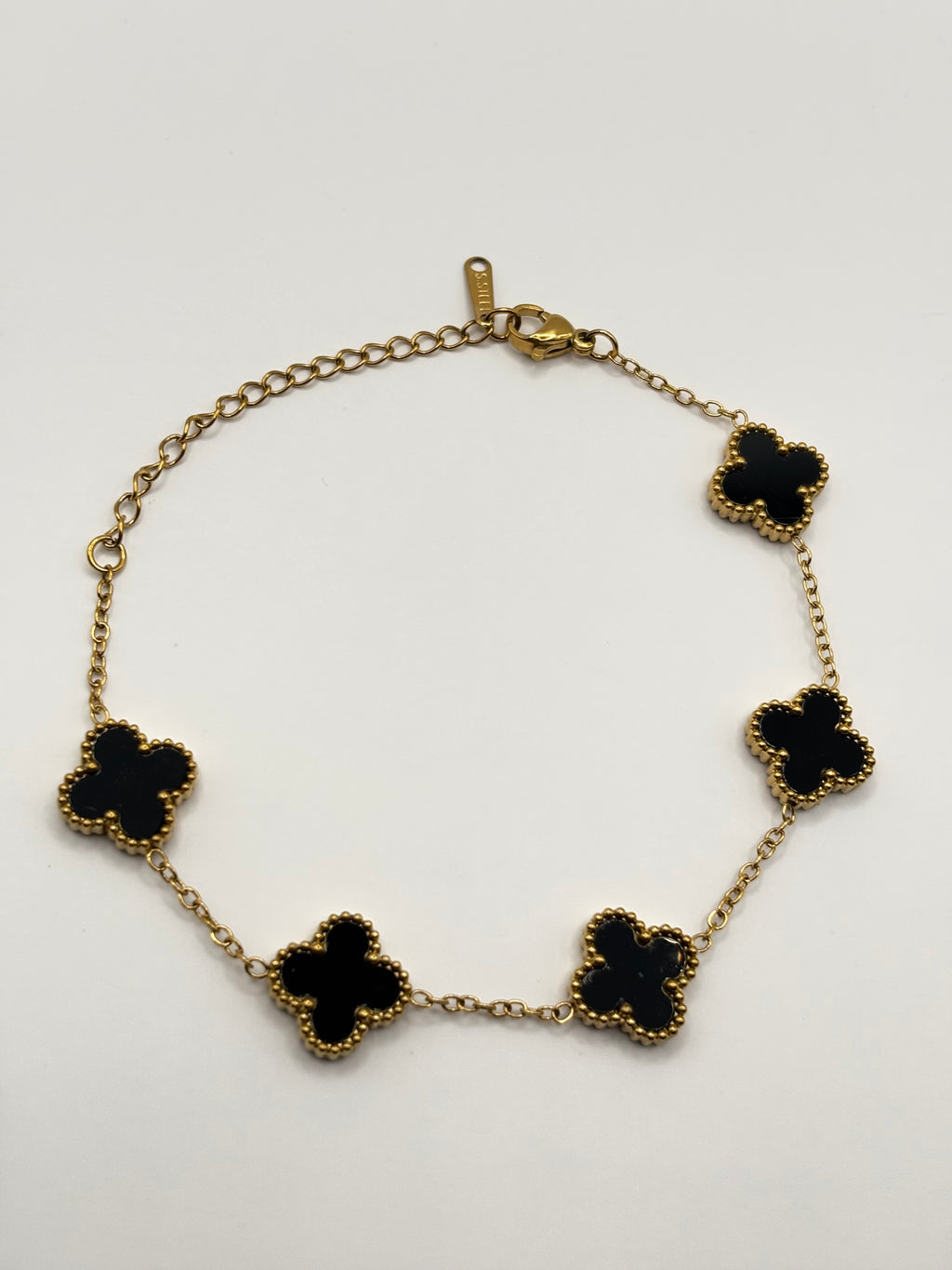 Klaver Armband Zwart