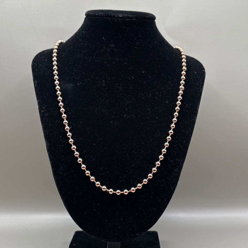 Kogelketting roségoud - vvs sluiting