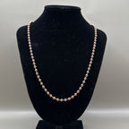 Kogelketting roségoud - vvs sluiting