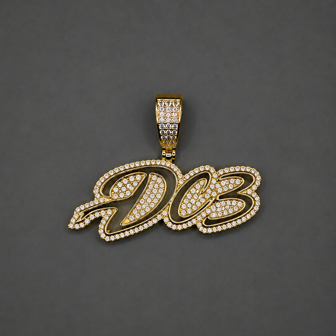 Custom 3 letters 5.0 - 14k goud