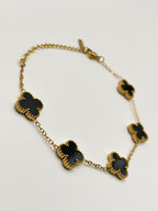 Klaver Armband Zwart