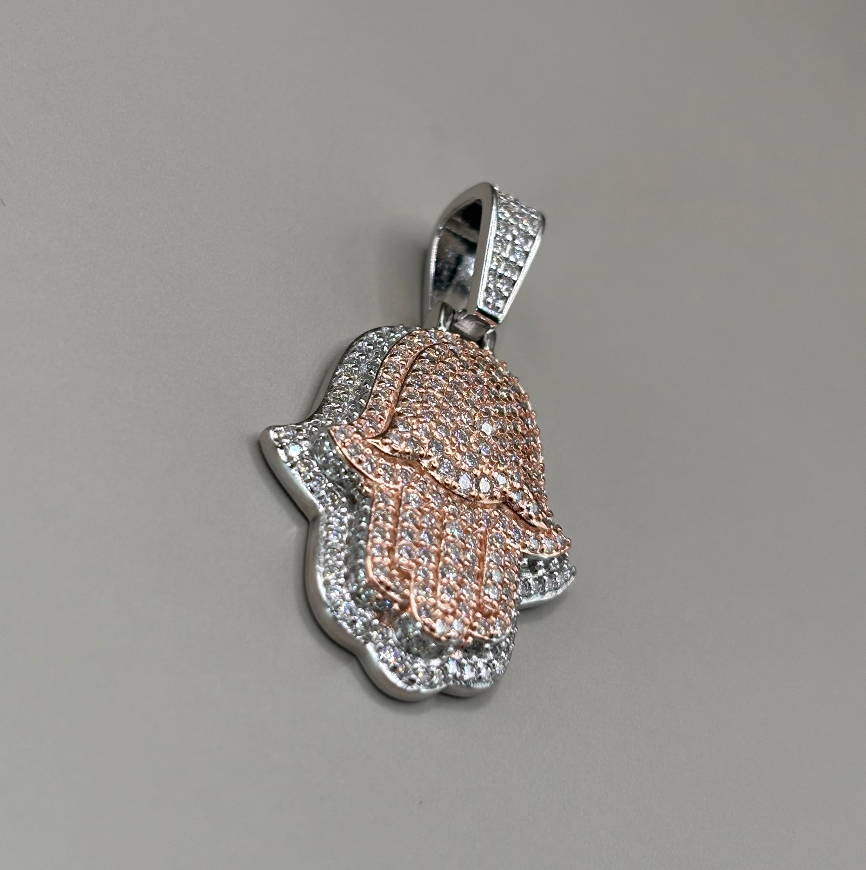 Hand van Fatima - Zilver S925 vvs moissanite