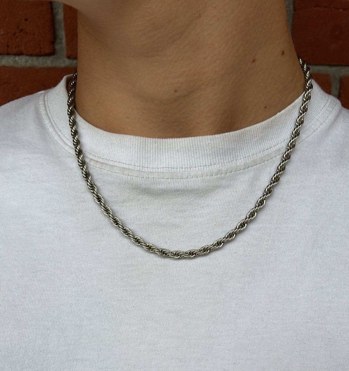 Rope Ketting Rvs 50cm - Zilver 5mm