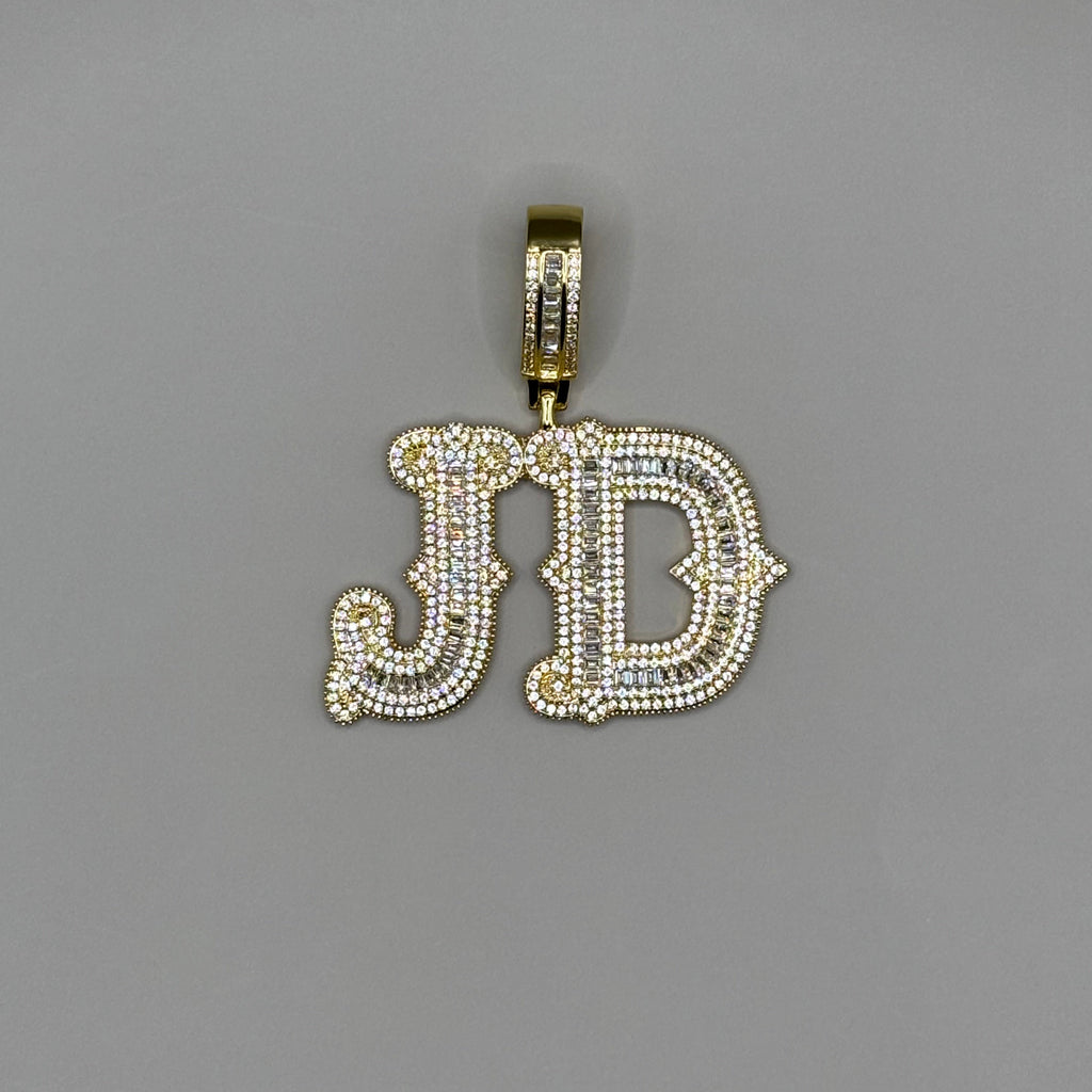 Custom 2 Letters Hanger + Ketting