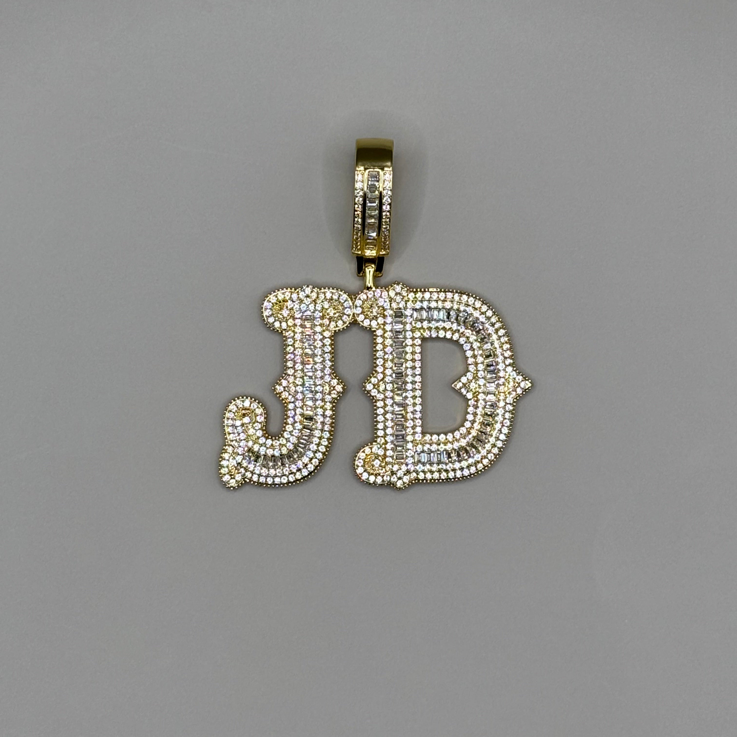 Custom 2 Letters Hanger + Ketting