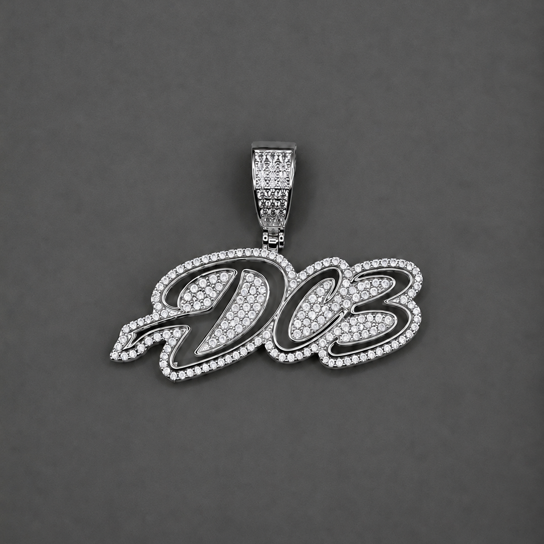 Custom 3 letters 5.0 - Zilver
