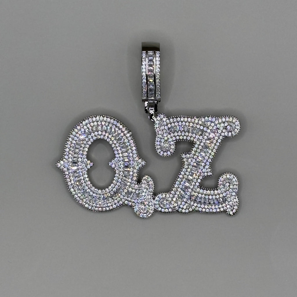 Custom 2 Letters Hanger + Ketting