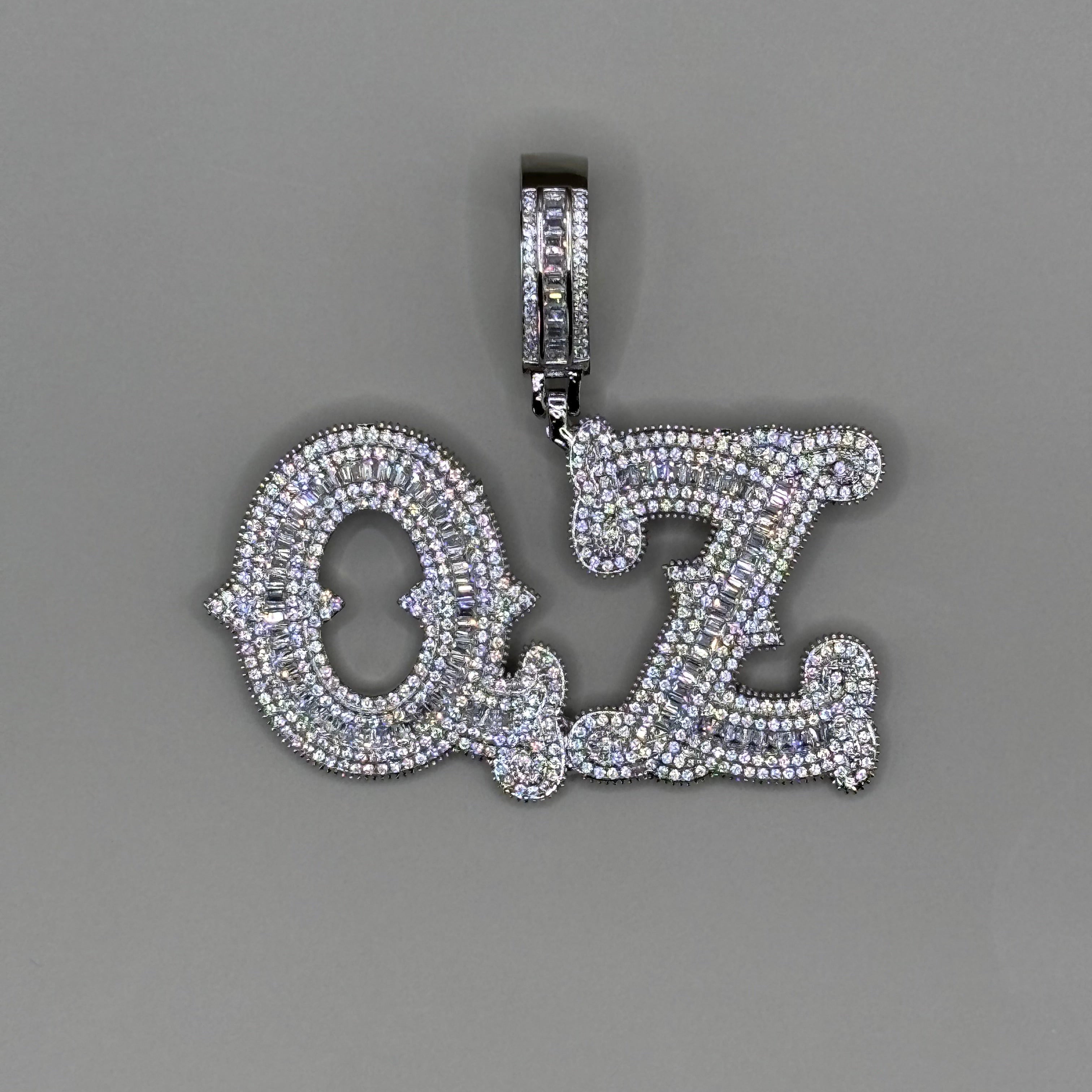 Custom 2 Letters Hanger + Ketting