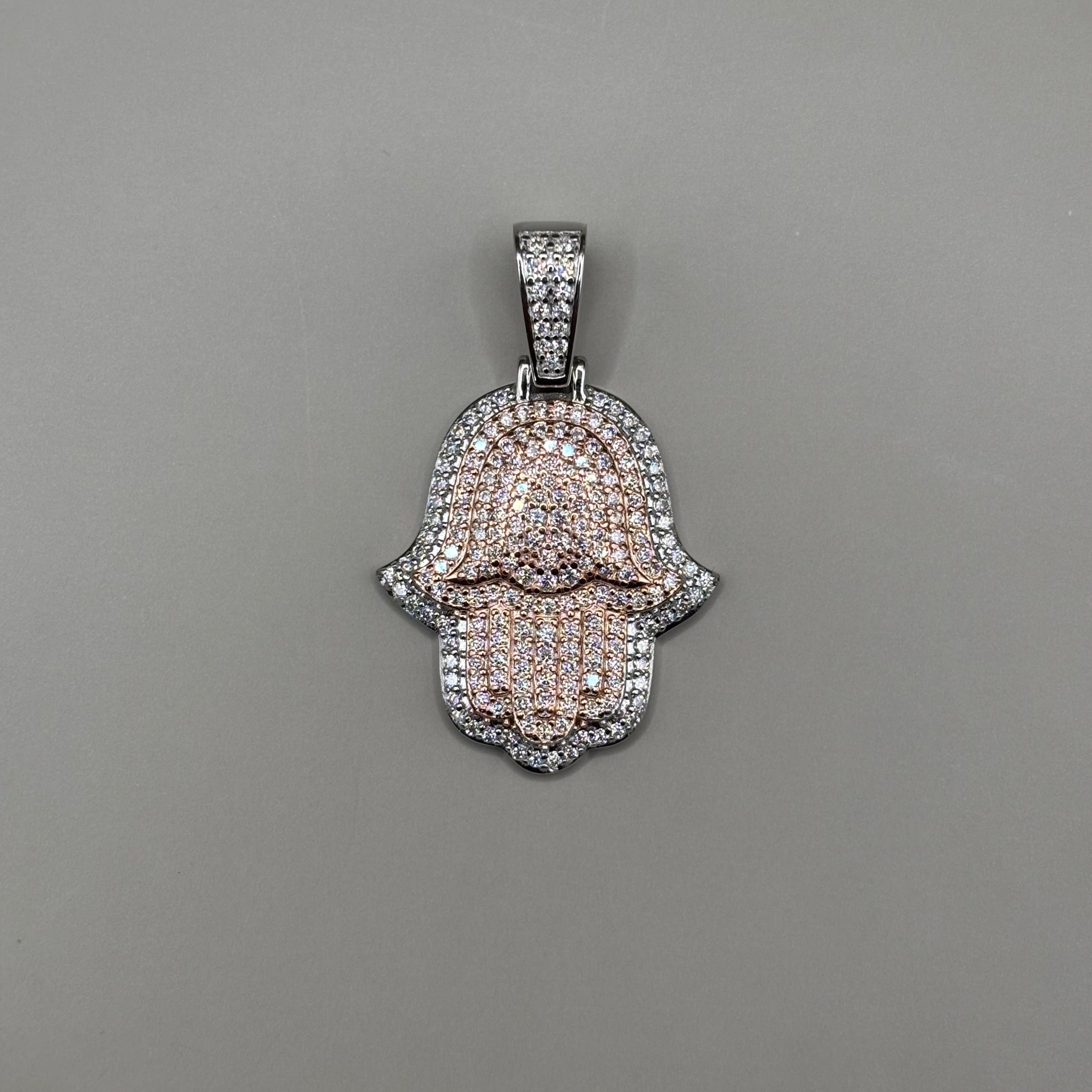 Hand van Fatima - Zilver S925 vvs moissanite