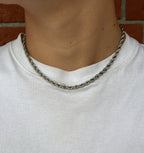 Rope Ketting Rvs 45cm - Zilver 5mm