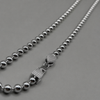 Kogelketting zilver - vvs sluiting