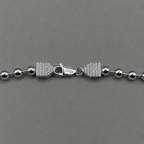 Kogelketting zilver - vvs sluiting