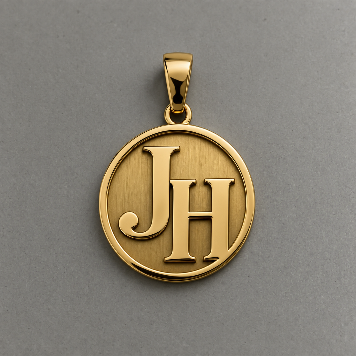 Custom letter rond - 14k goud