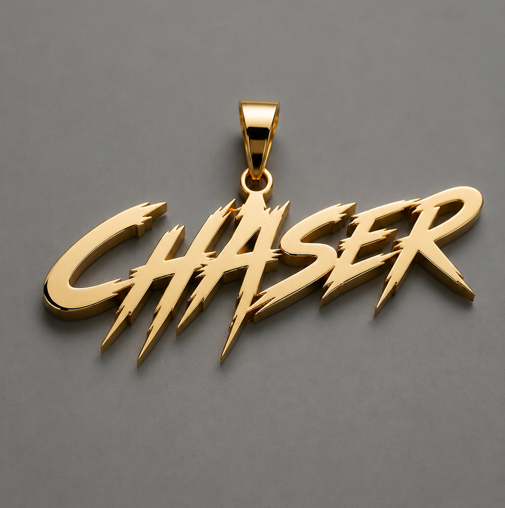 Custom 6 letters 3.0 14k goud