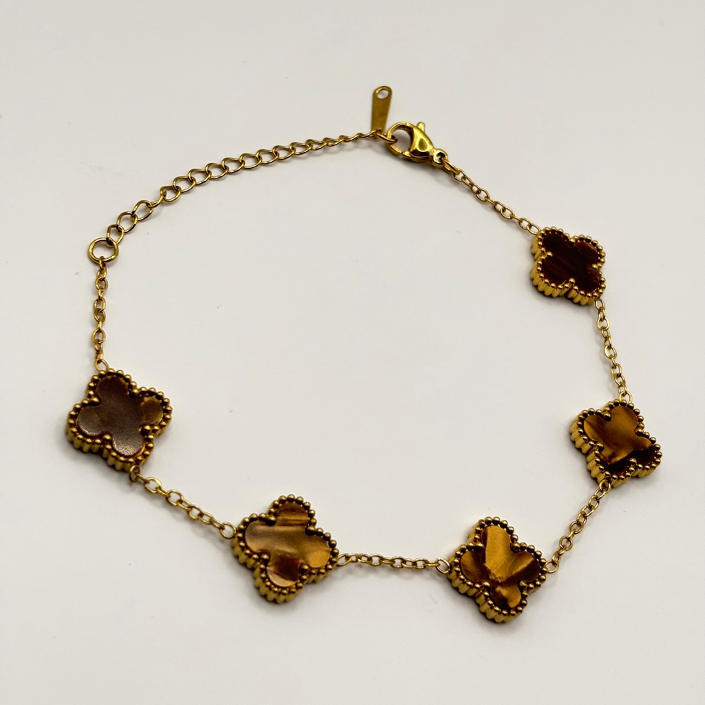 Klaver Armband Brons